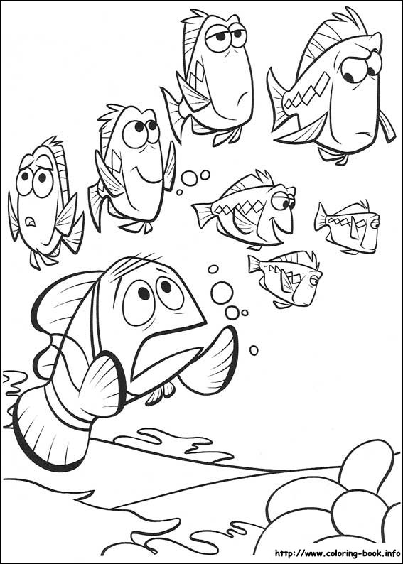 Finding Nemo coloring picture